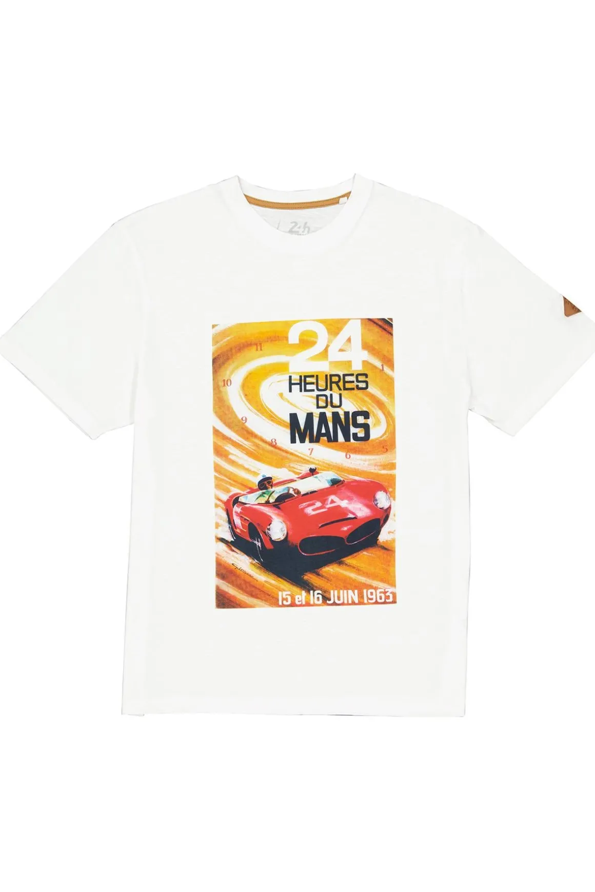 Tee Shirt Homme 24H Le Mans Tsm63-002 Ecru