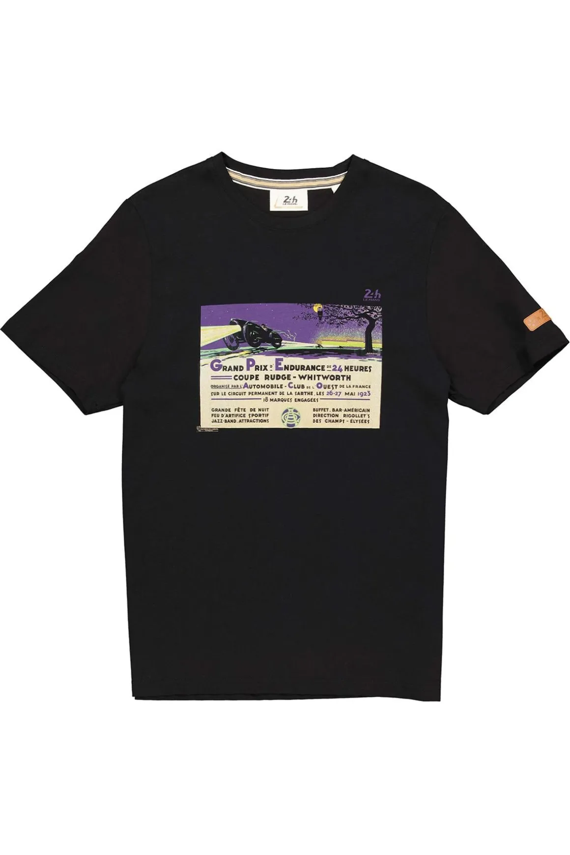 Tee Shirt Homme 24H Le Mans Tsm23-005 Noir