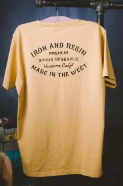 Tee Shirt Homme Iron & Resin Rotary Tee Gold