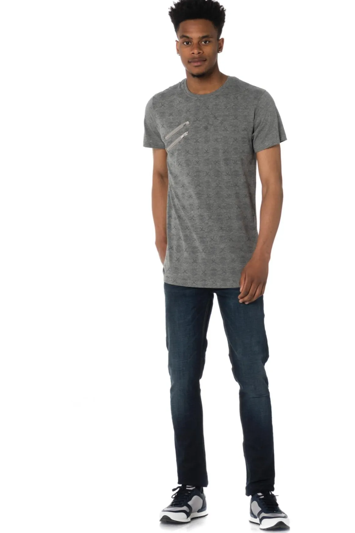 Tee Shirt Homme Paris Saint Germain D Edinson Gris