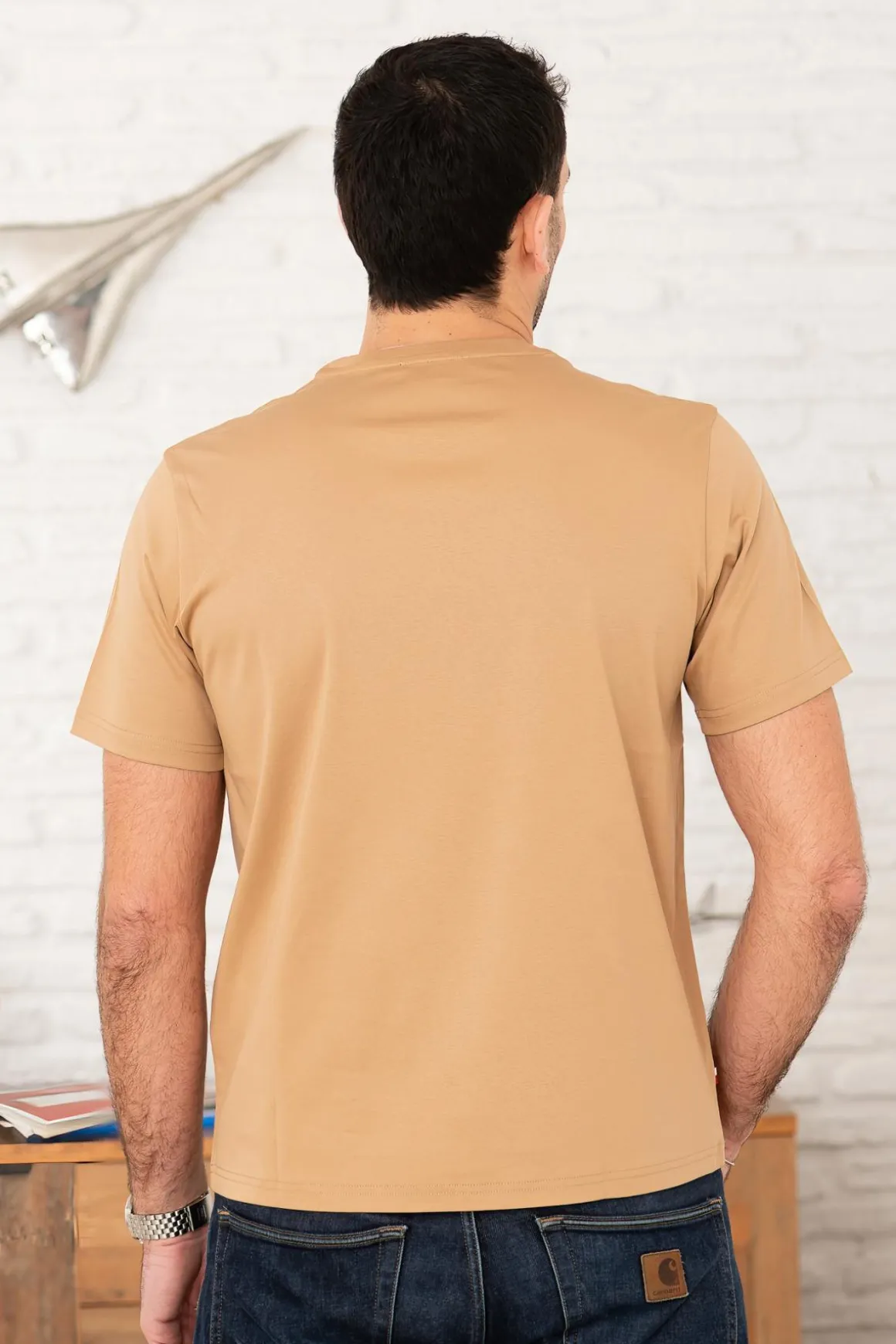 Tee Shirt Homme Patrouille De France Terra Mercerise Dark Beige