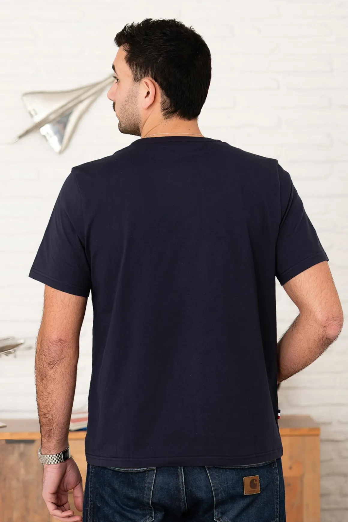 Tee Shirt Homme Patrouille De France Wing Olyh Navy Blue