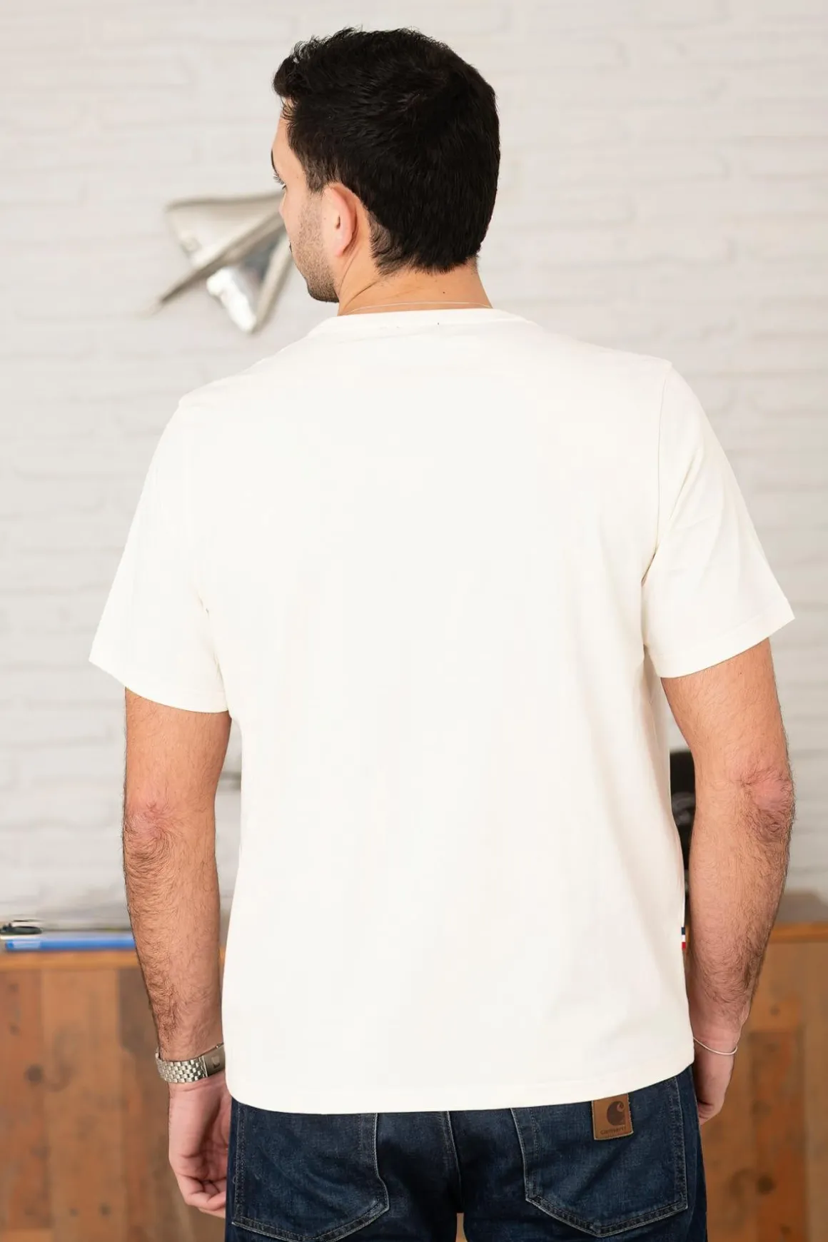 Tee Shirt Homme Patrouille De France Wing Olyh Optic White