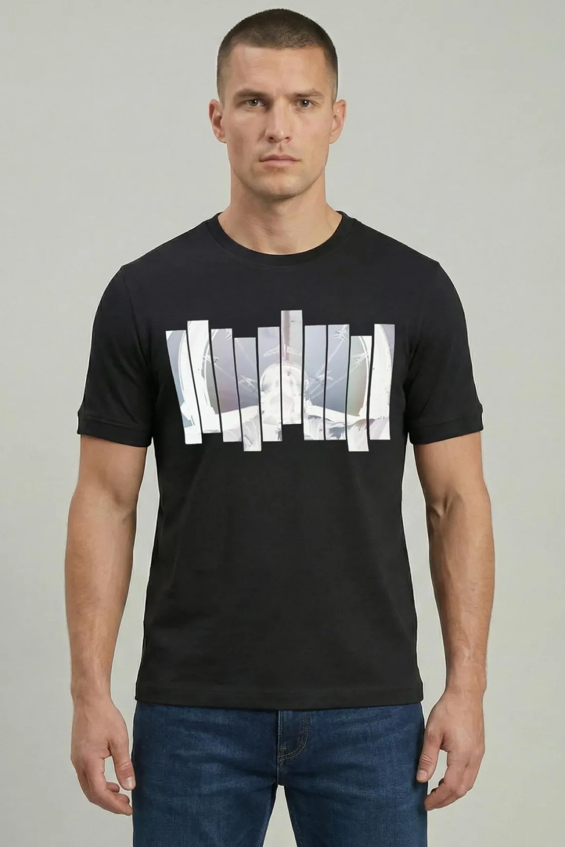 Tee Shirt Homme Patrouille De France Klein Saphir Black