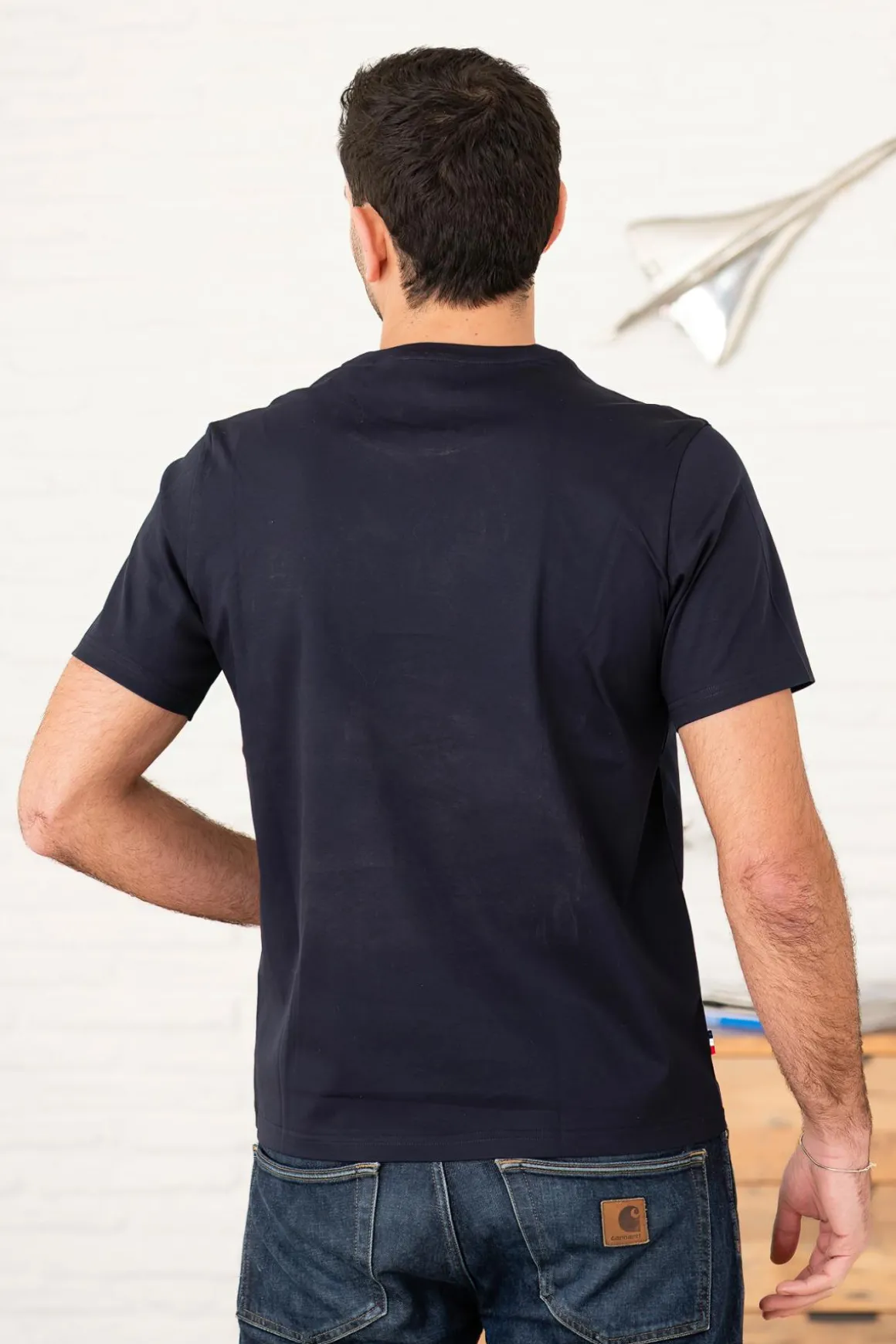 Tee Shirt Homme Patrouille De France Terra Mercerise Navy Blue
