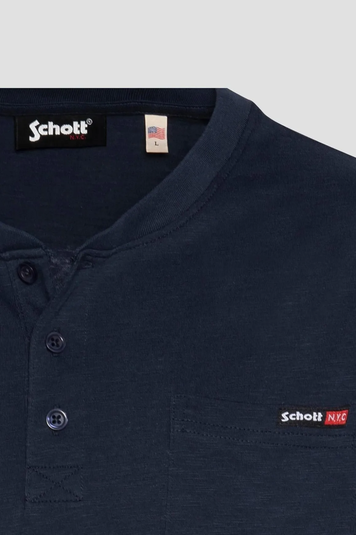 Tee Shirt Homme Schott Tskea4Ml Navy