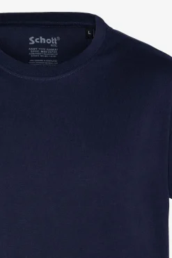 Tee Shirt Homme Schott Ts01Mc Navy/Grey