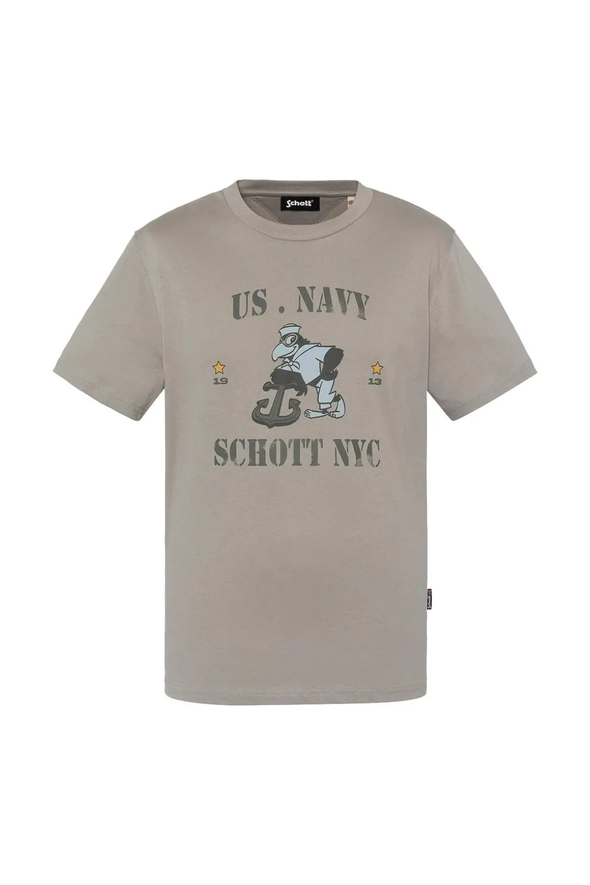 Tee Shirt Homme Schott Tsparksley Ciment