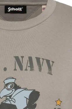 Tee Shirt Homme Schott Tsparksley Ciment