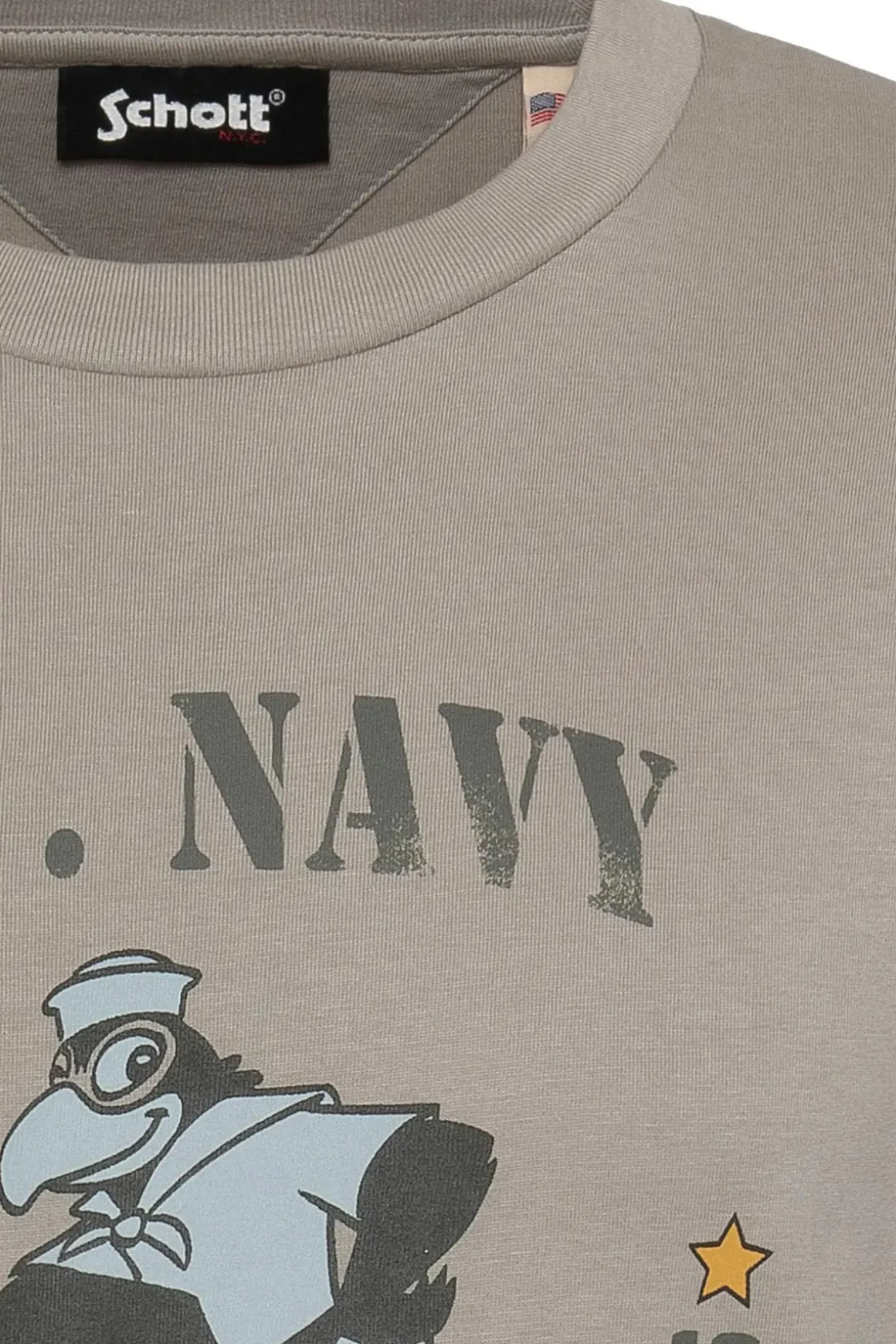 Tee Shirt Homme Schott Tsparksley Ciment