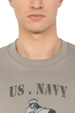 Tee Shirt Homme Schott Tsparksley Ciment