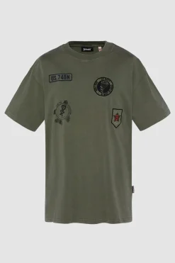 Tee Shirt Homme Schott Tstanner Kaki