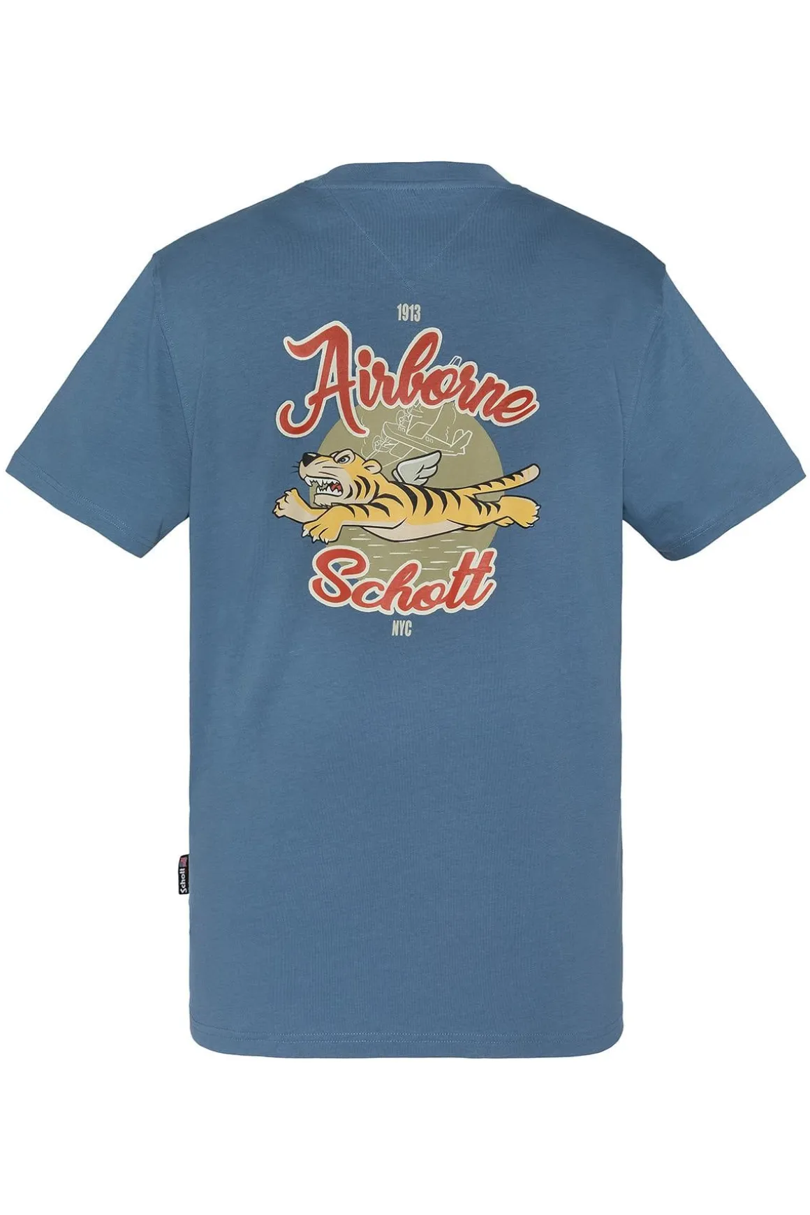 Tee Shirt Homme Schott Tstuarts Steel Blue