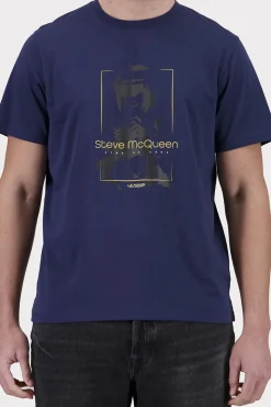Tee Shirt Homme Steve Mcqueen Tee Shirt Tsm07-100 Navy