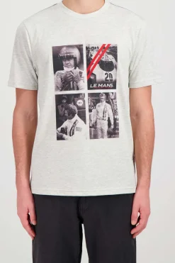 Tee Shirt Homme Steve Mcqueen Tsm02-002 Heather Ecru