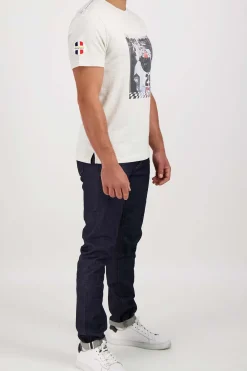 Tee Shirt Homme Steve Mcqueen Tee Shirt Tsm10-002 Heather Ecru