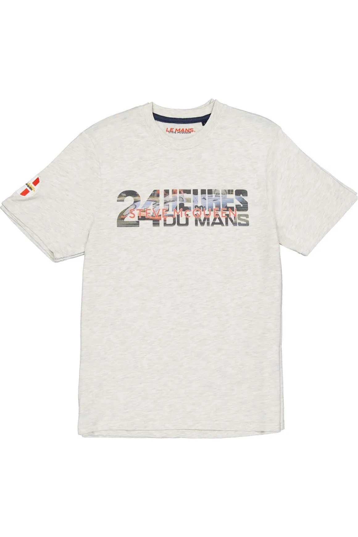 Tee Shirt Homme Steve Mcqueen Tee Shirt Steve Mcqueen Tsm15-0002 Heather Ecru