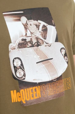 Tee Shirt Homme Steve Mcqueen Machine Kaki Shadow
