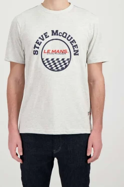 Tee Shirt Homme Steve Mcqueen Tsm07-002 Heather Ecru