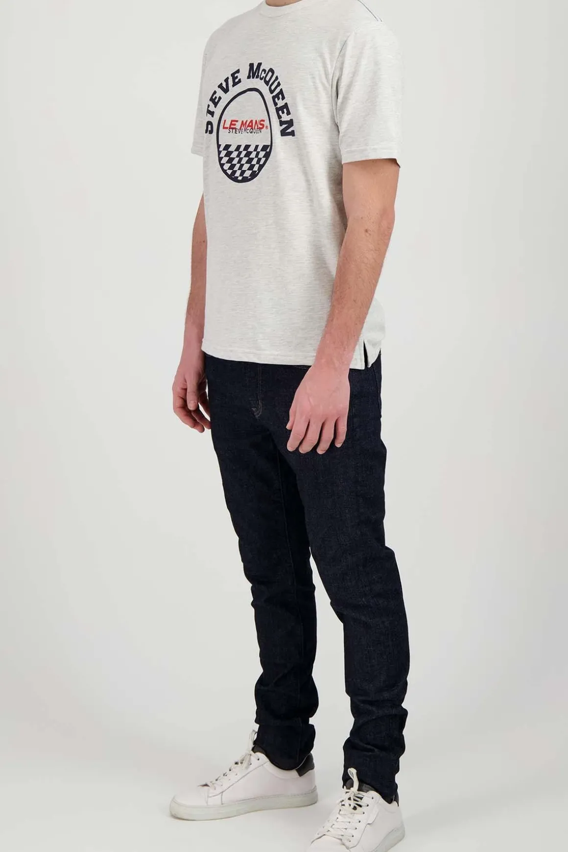 Tee Shirt Homme Steve Mcqueen Tsm07-002 Heather Ecru