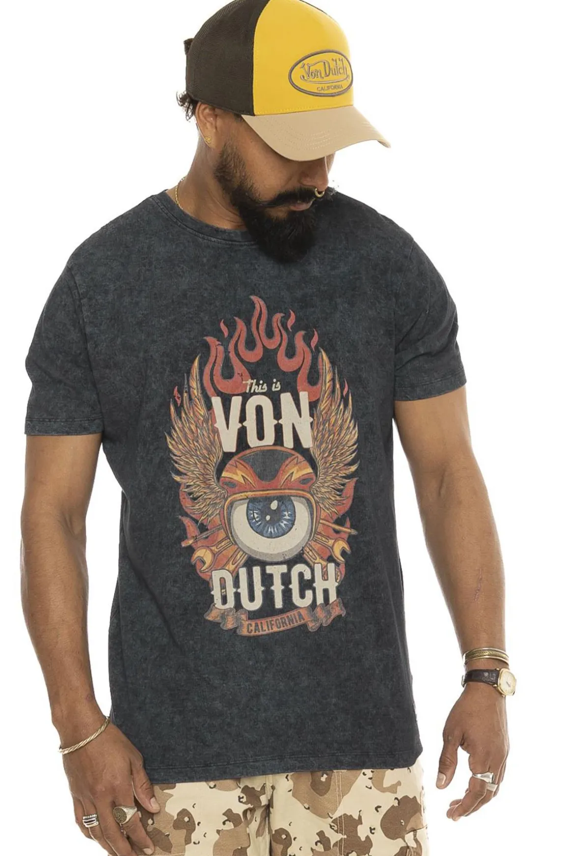 Tee Shirt Homme Von Dutch Tee Shirt Fly Anth