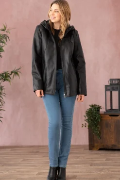 Veste Femme Cityzen Amanda Agneau Perle Noir