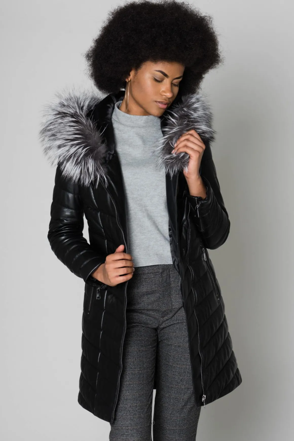 Veste Femme Cityzen Blonda Ag Perle Renard Argente