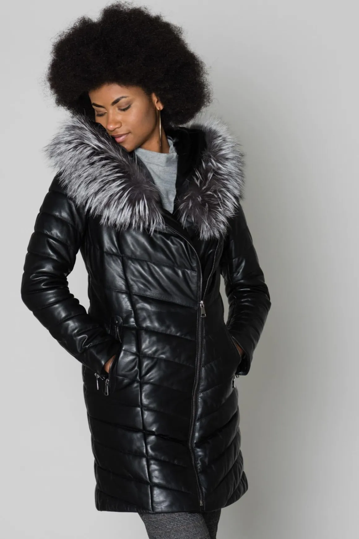 Veste Femme Cityzen Blonda Ag Perle Renard Argente