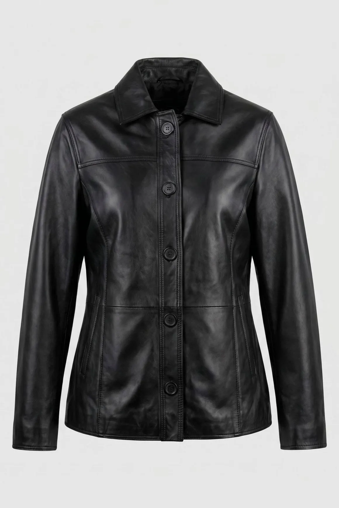 Veste Femme Cityzen Catalina Agneau Perle Noir