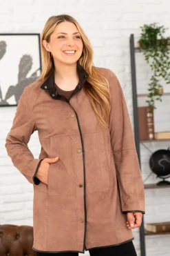 Veste Femme Cityzen Florence Velours Marron
