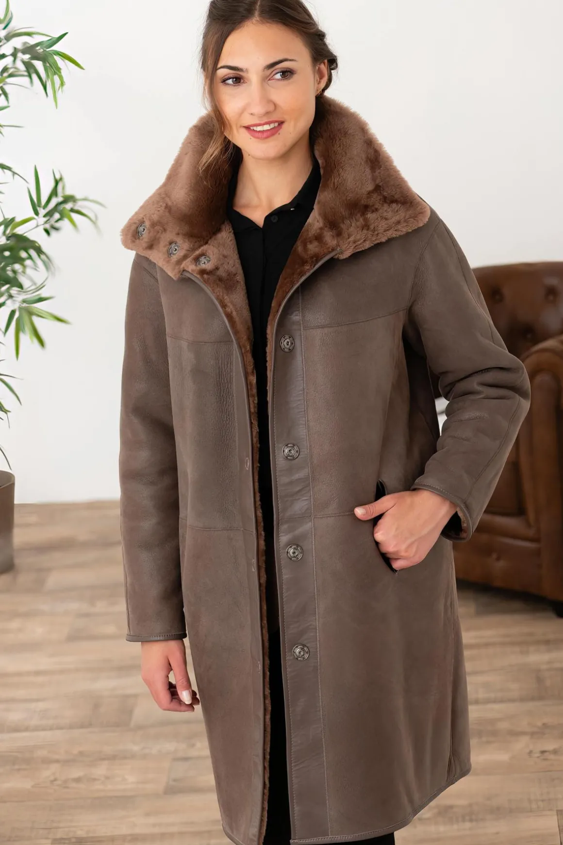 Veste Femme Cityzen New Gabriella Taupe/Taupe