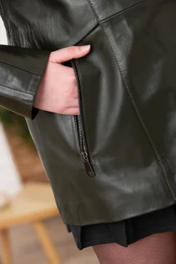 Veste Femme Cityzen Susanna Agneau Perle Olive