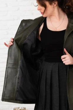 Veste Femme Cityzen Susanna Agneau Perle Olive