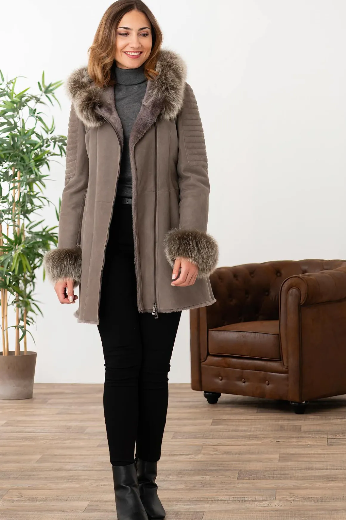 Veste Femme Giovanni Roane Gris
