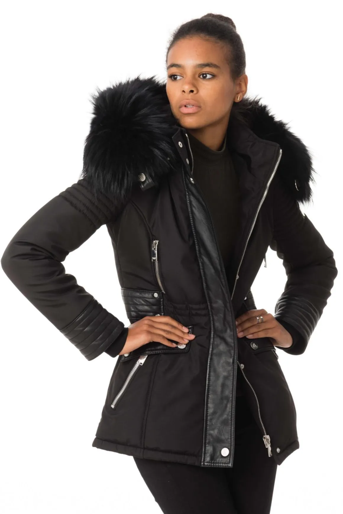 Veste Femme Horspist New Mandala Noir Col Noir
