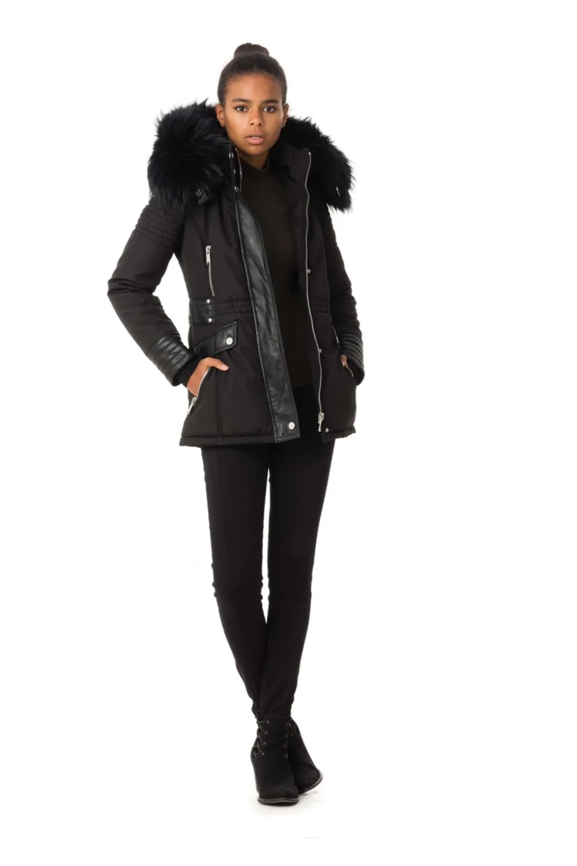Veste Femme Horspist New Mandala Noir Col Noir