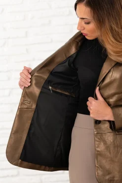 Veste Femme Oakwood Meg Metal Gold 501