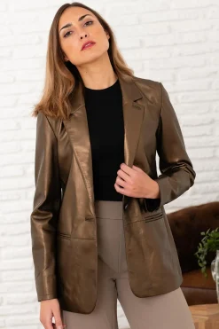 Veste Femme Oakwood Meg Metal Gold 501