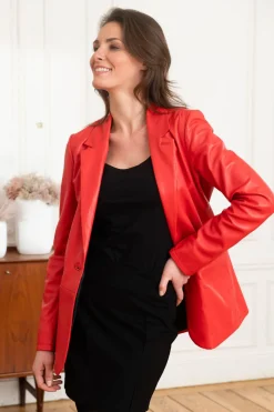 Veste Femme Oakwood Meg Rouge Fonce 539