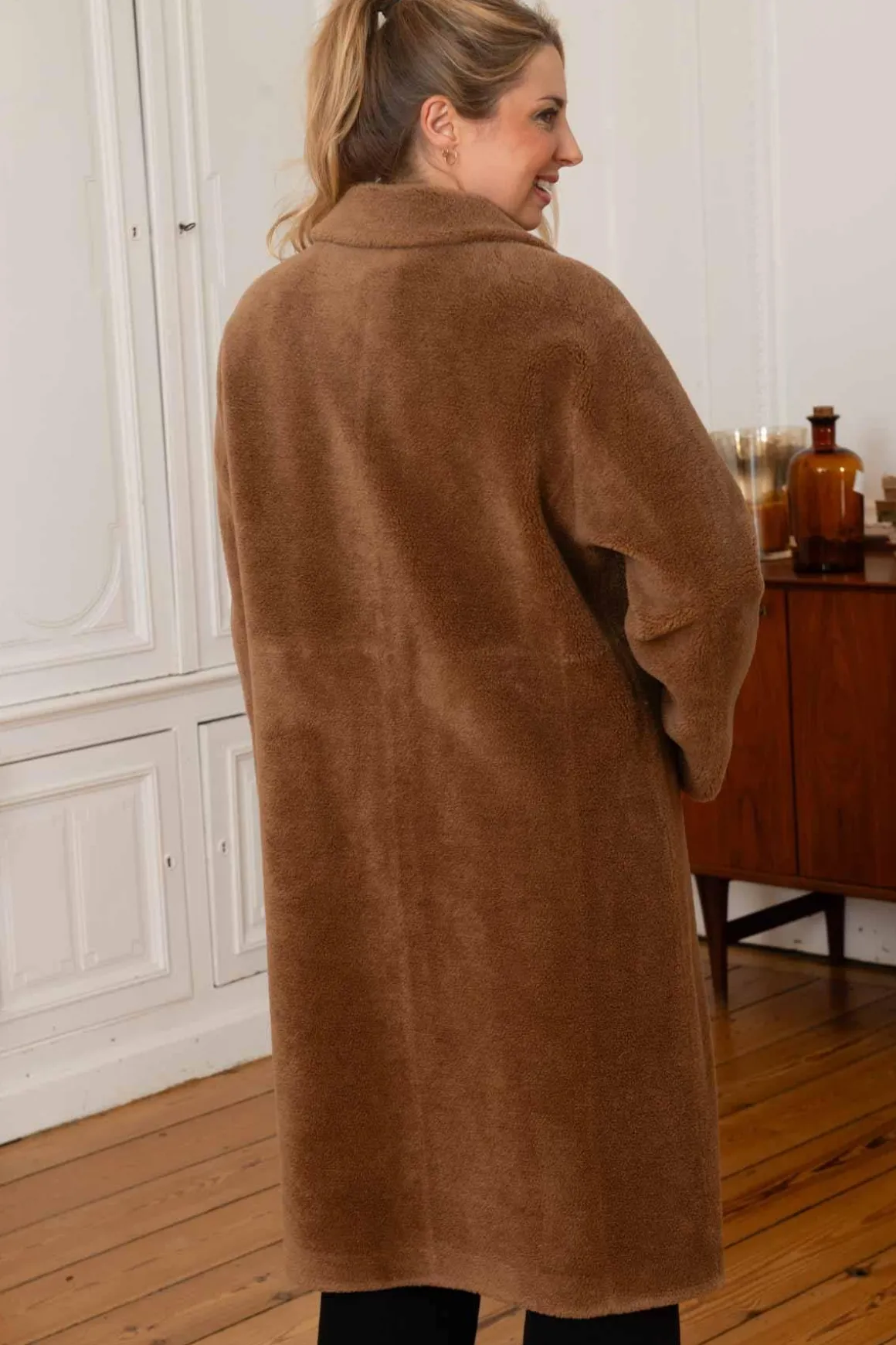 Veste Femme Oakwood Victoria Fur Wool Cognac 507