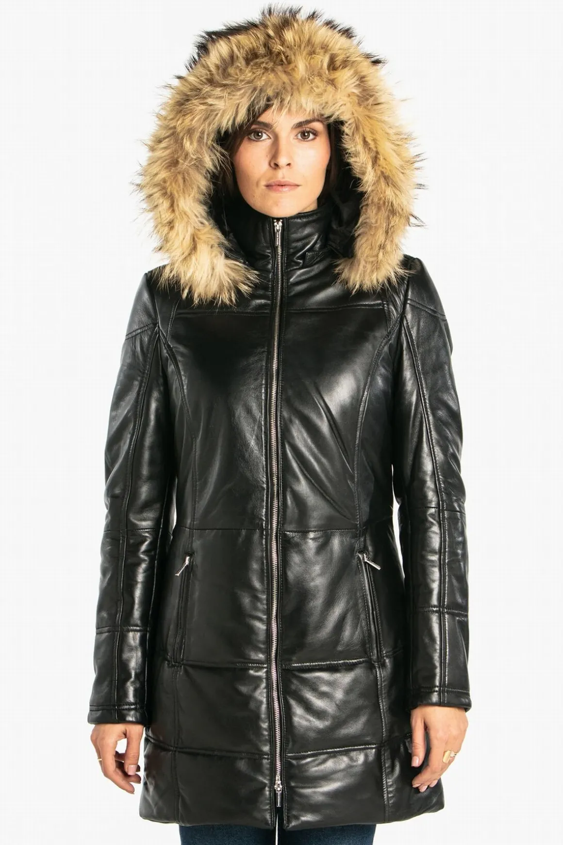 Veste Femme Rose Garden Anouk Hood Lamb Orion Black