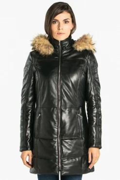 Veste Femme Rose Garden Anouk Hood Lamb Orion Black