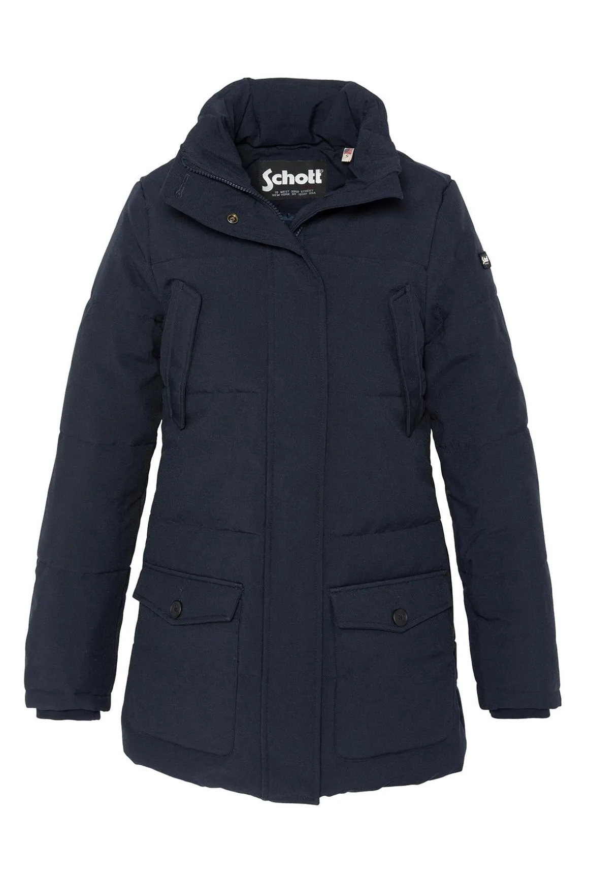 Veste Femme Schott Jktcamiliaw Navy
