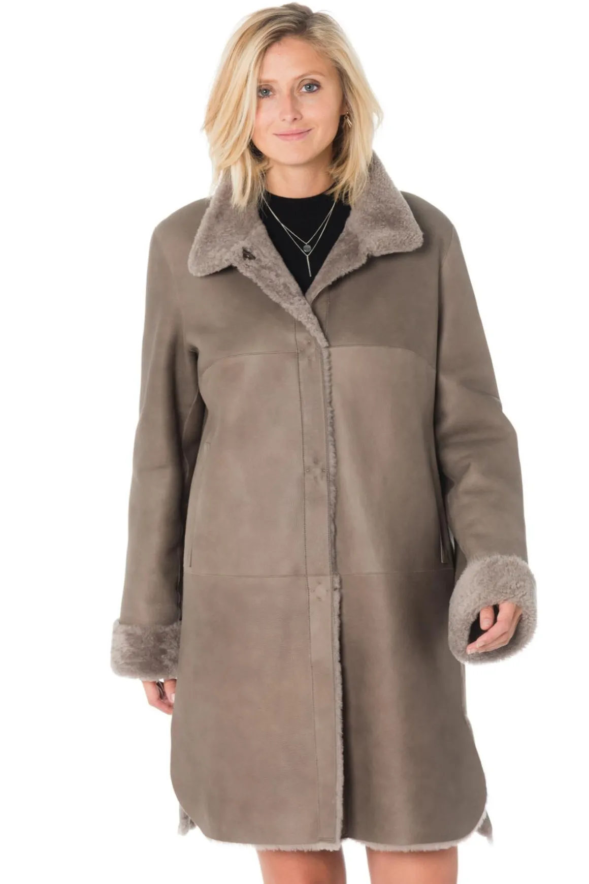 Veste Femme 29Th October Rimmel Velvet Taupe Sans Racoon