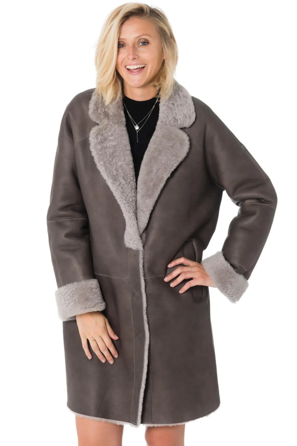 Veste Femme 29Th October Rival Merinos Velvet Chat Grey Zz