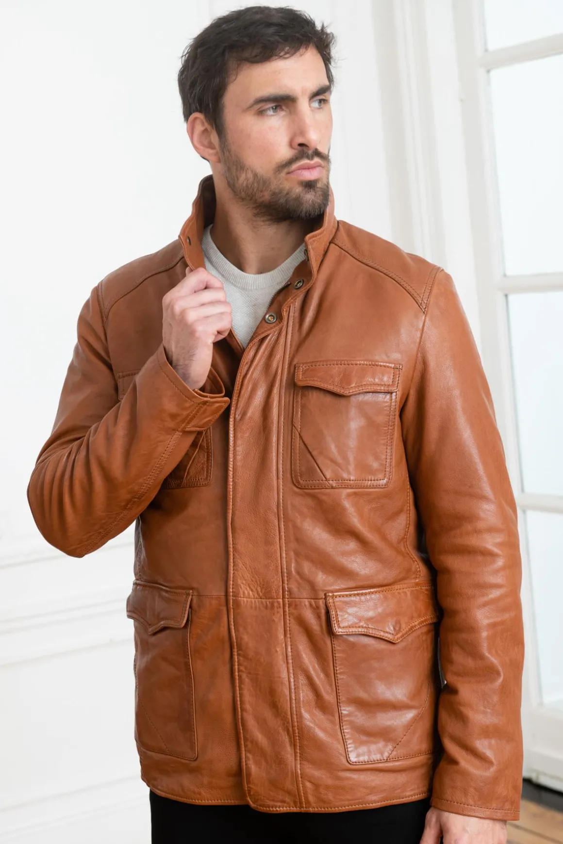 Veste Homme Cityzen Springfield Cognac