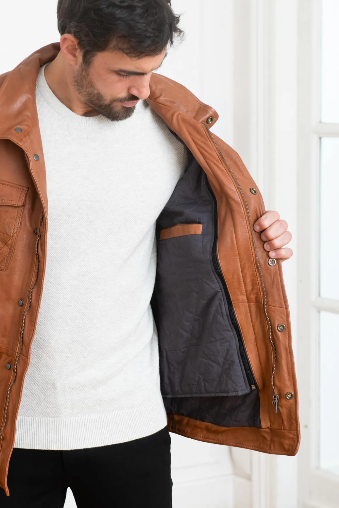 Veste Homme Cityzen Springfield Cognac