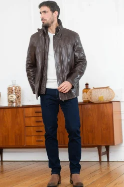 Veste Homme Daytona Darwin Ic Lamb Zenith Brown
