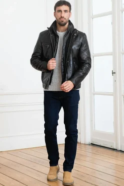 Veste Homme Daytona Falconero Ic Sheep Manila Black