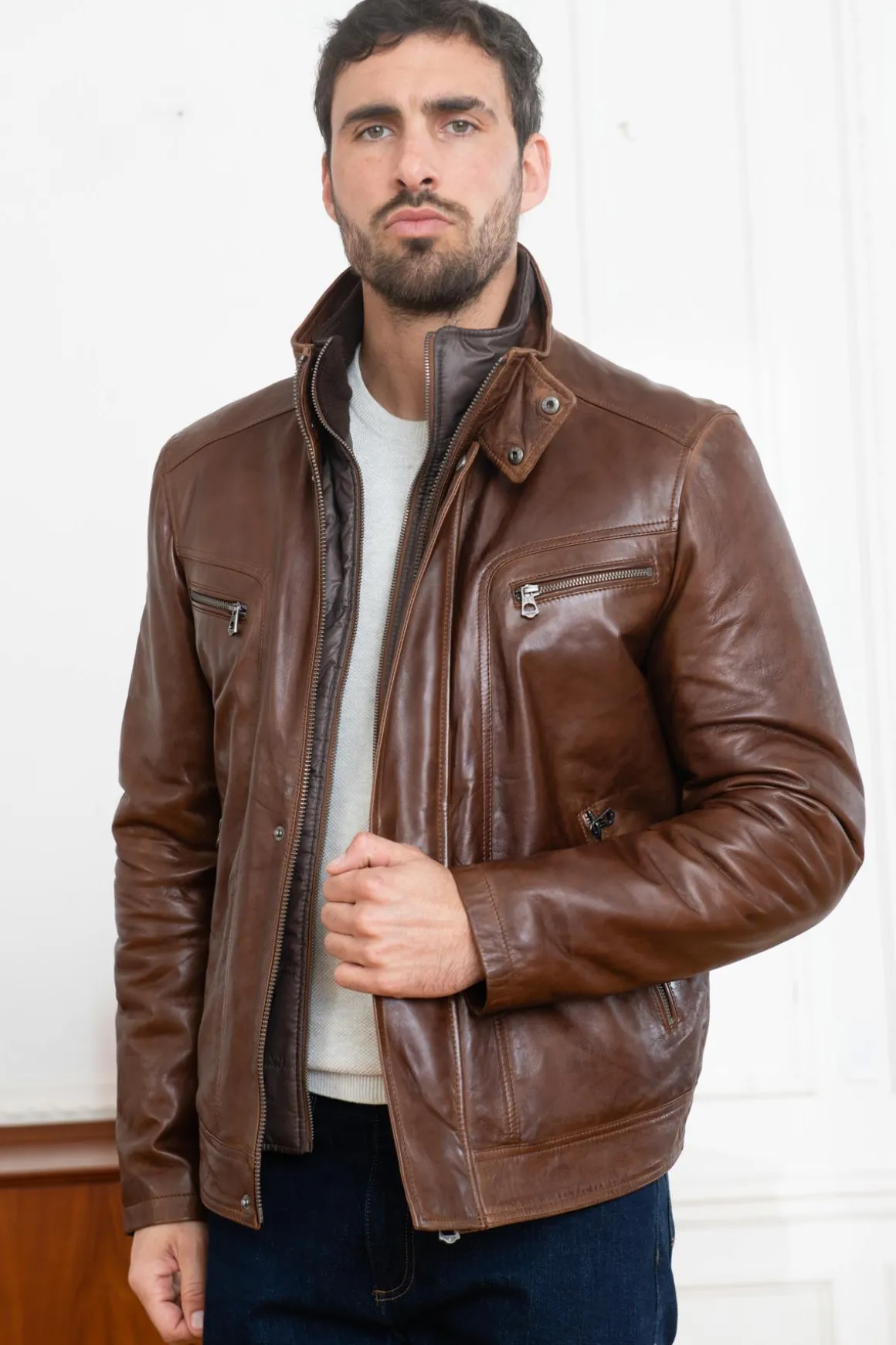 Veste Homme Daytona Falconero Ic Sheep Manila Bison